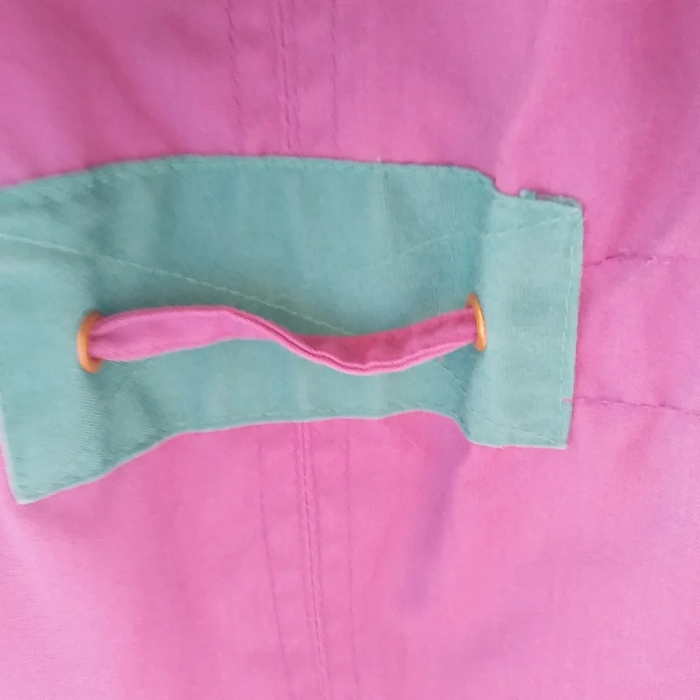 Outer Gear M Purple Turquoise Snap Zip Hoodie Coat - Picture 4 of 13